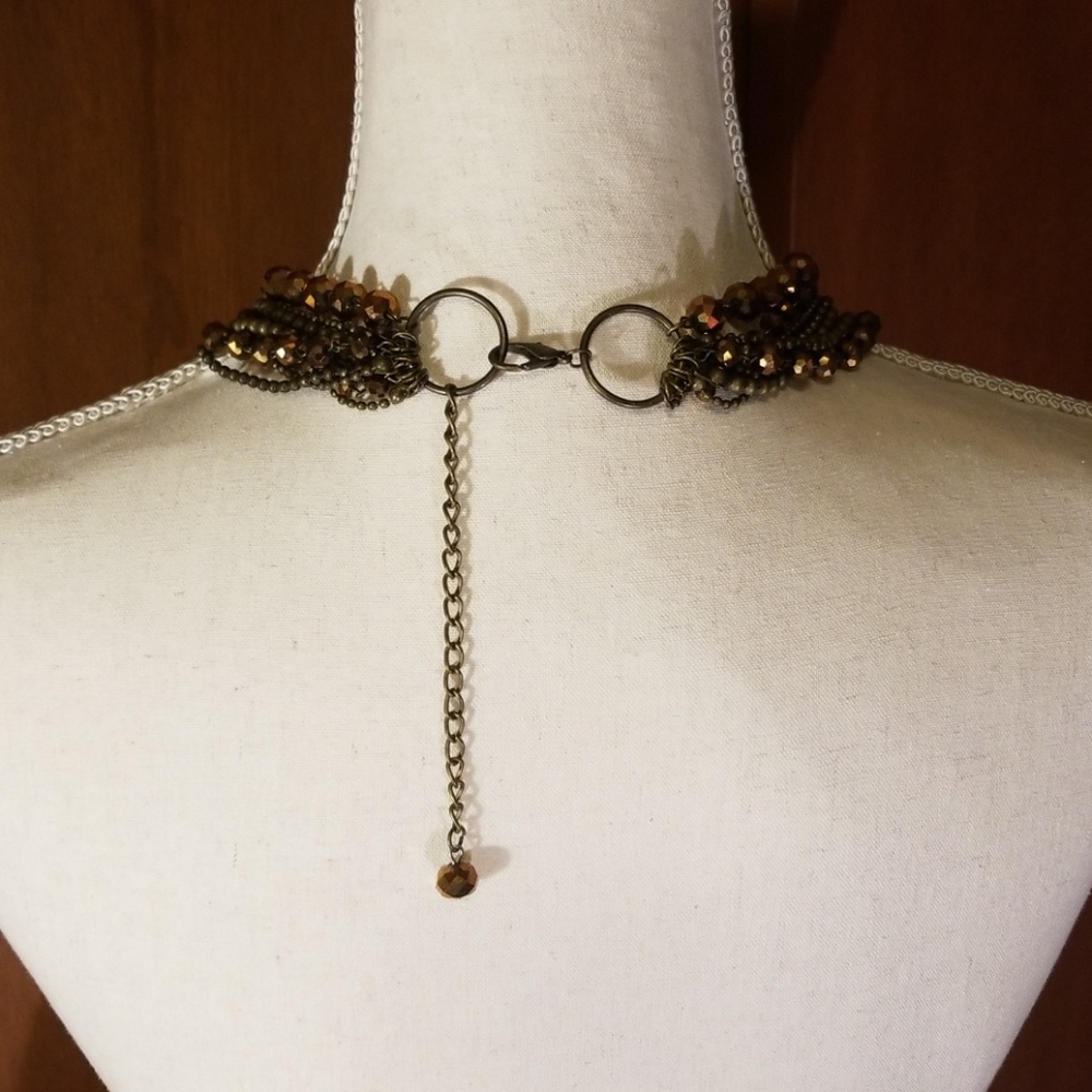 Brown Beaded Necklace - Picture 4 of 7